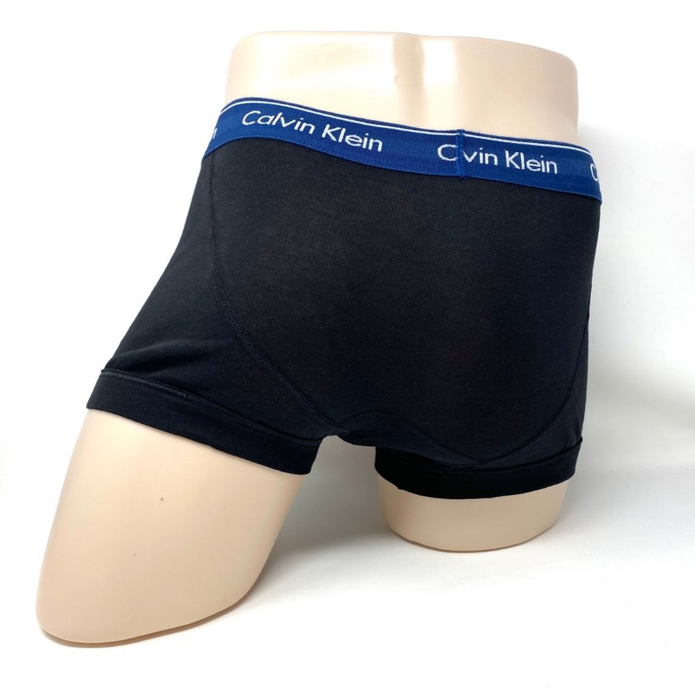 💖MEGA SALE💖 Calvin Klein Mens 3 Pack Cotton  Waistband Trunk Black NB4002931 - Picture 3 of 9